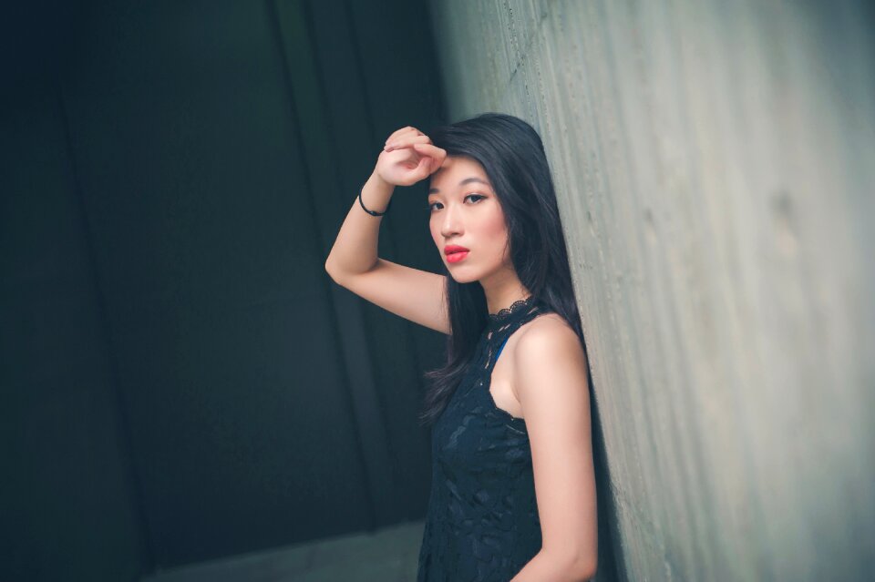 Woman girl portrait