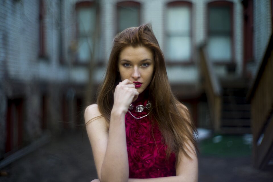 Woman girl portrait