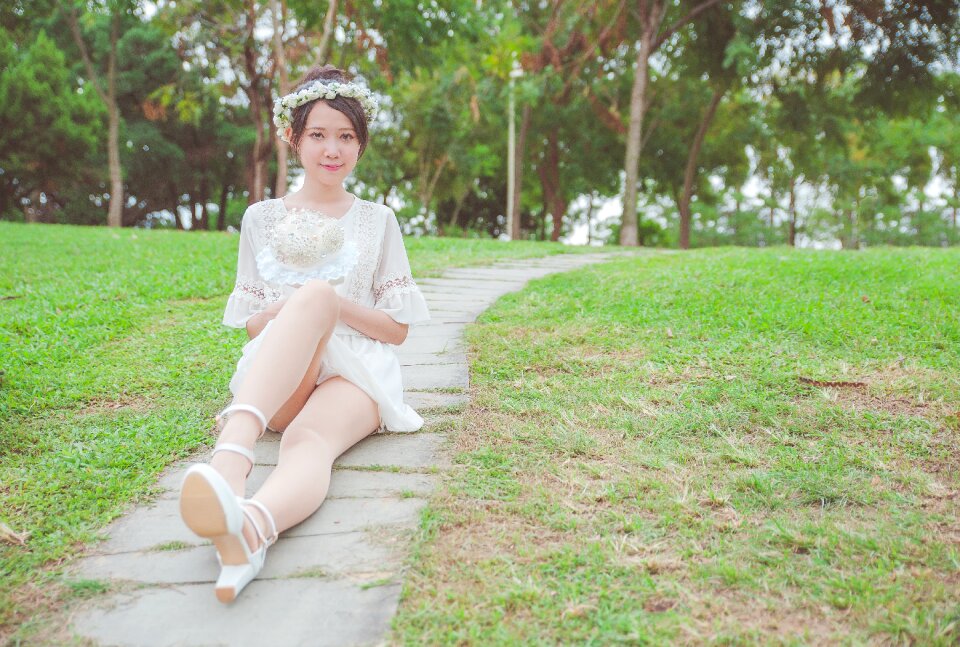 Woman girl portrait