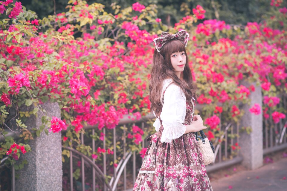 Woman girl lolita fashion