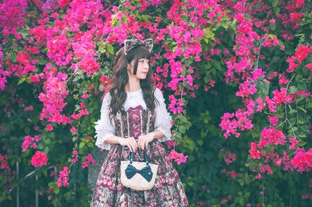 Woman girl lolita fashion