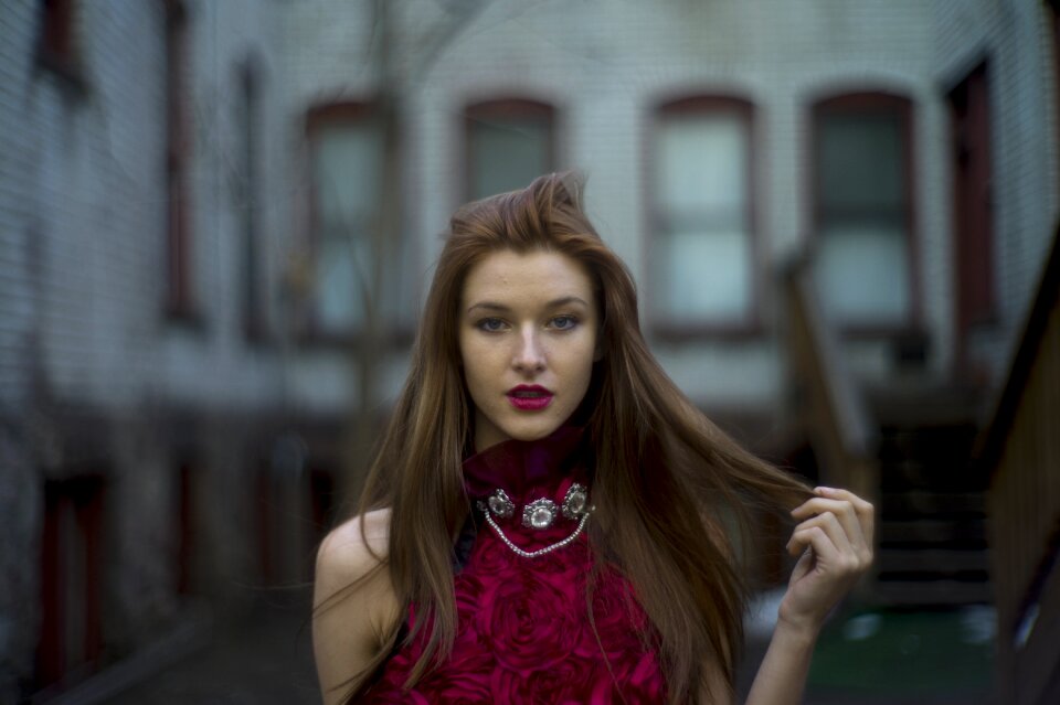 Woman girl portrait