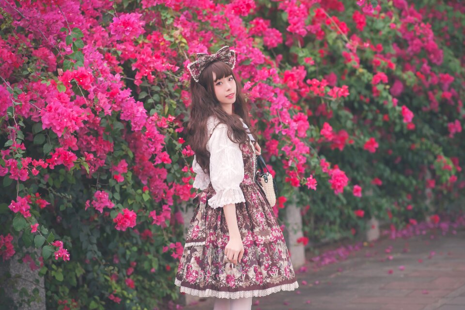 Woman girl lolita fashion