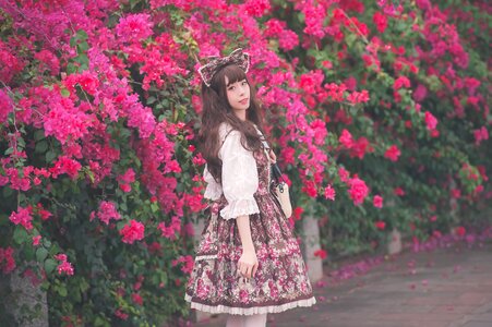 Woman girl lolita fashion