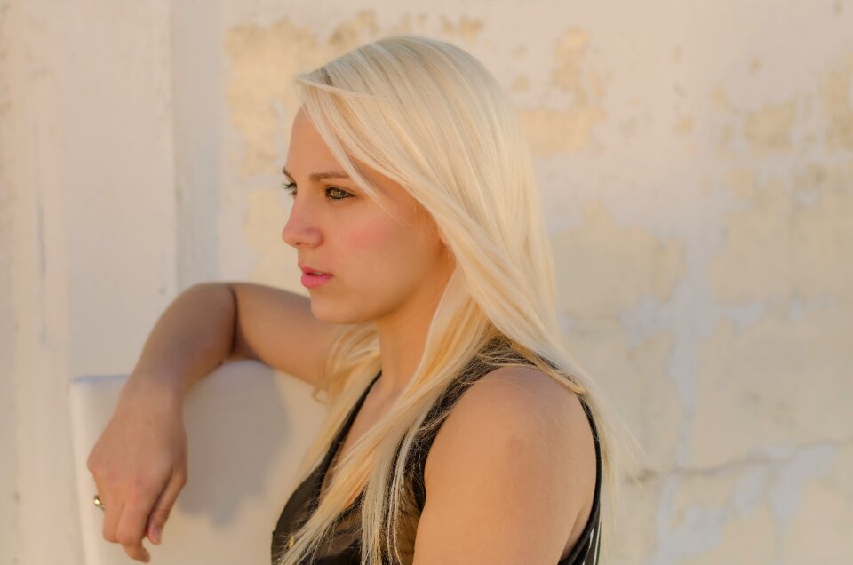 Woman girl portrait
