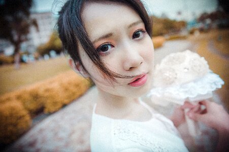 Woman girl portrait
