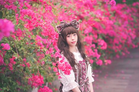 Woman girl lolita fashion