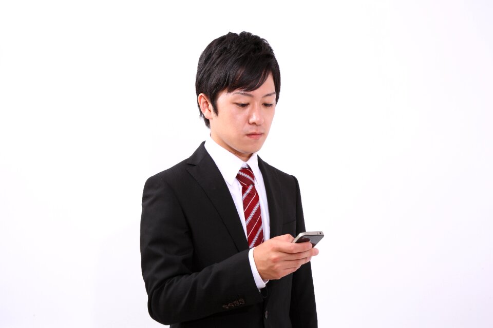 Business man smartphone