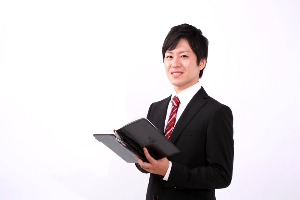 Business man notebook