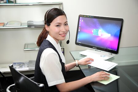 Customer service woman