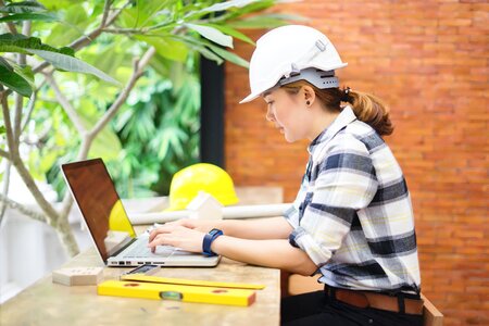 Woman girl architect