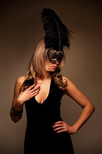 Woman girl portrait mask