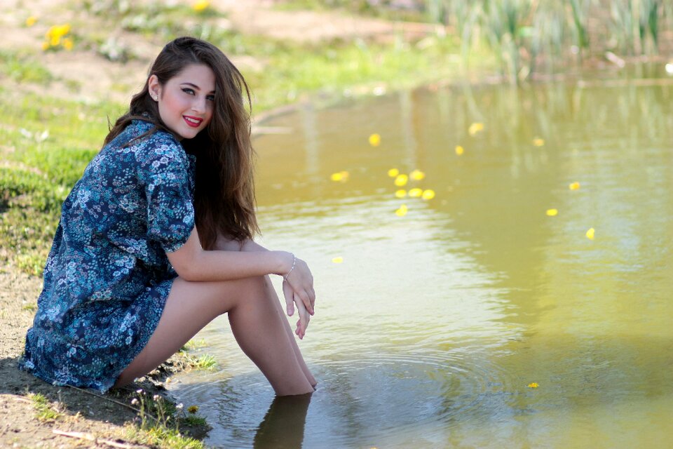 Woman girl portrait