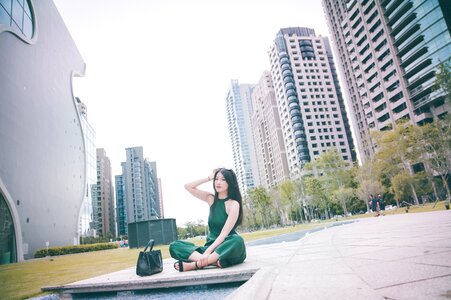 Woman girl portrait