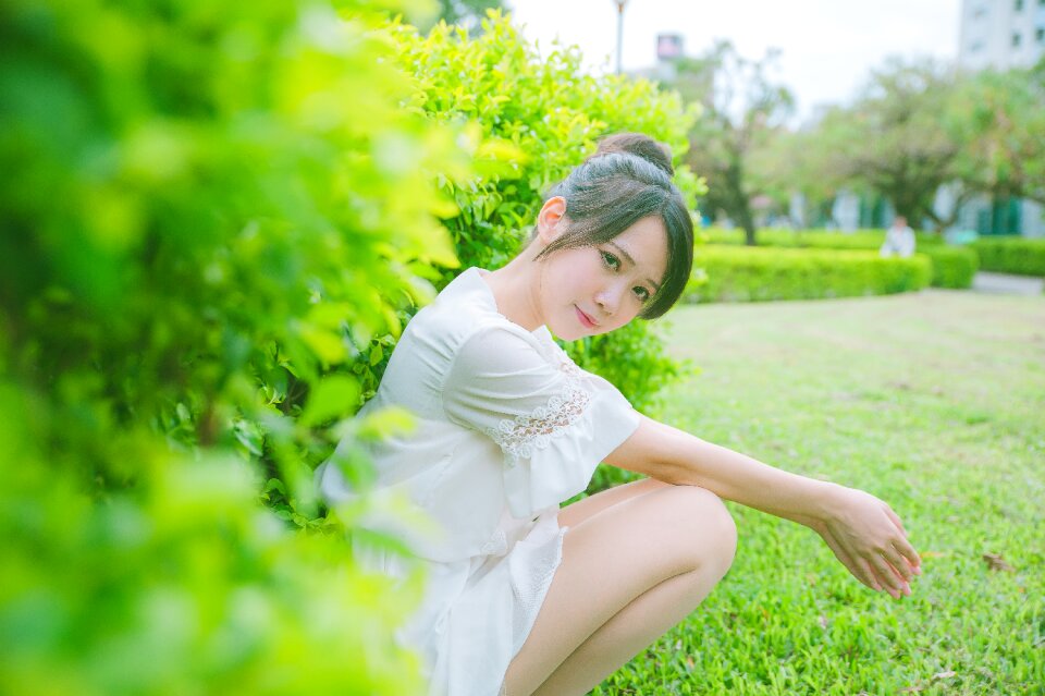 Woman girl portrait