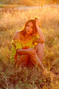 Woman girl portrait