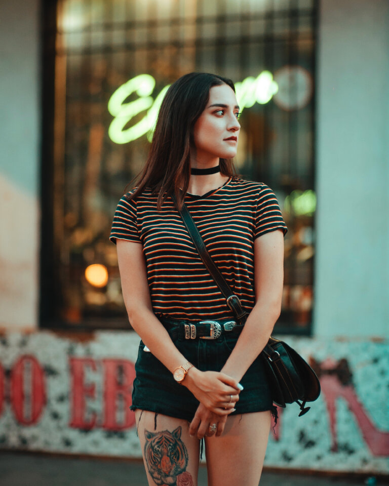 Woman girl portrait