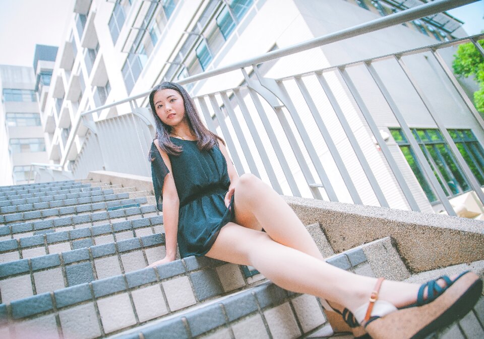 Woman girl portrait