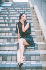 Woman girl portrait