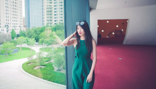 Woman girl portrait