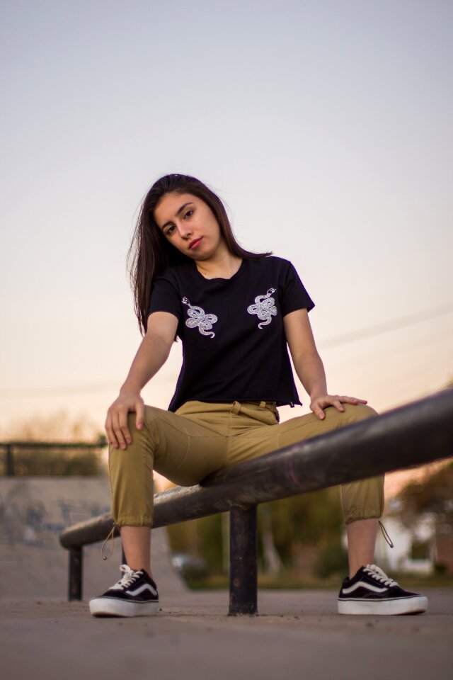 Woman girl portrait