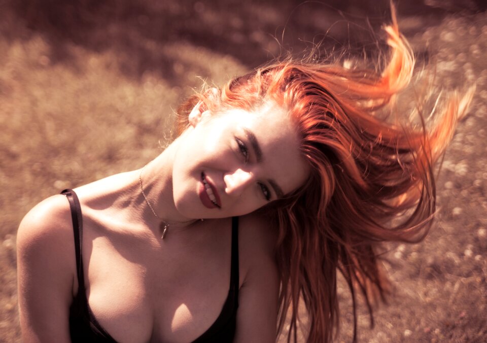 Woman girl portrait