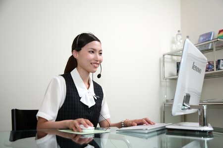 Customer service woman