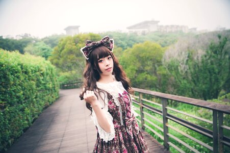 Woman girl lolita fashion photo