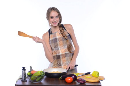Woman cooking