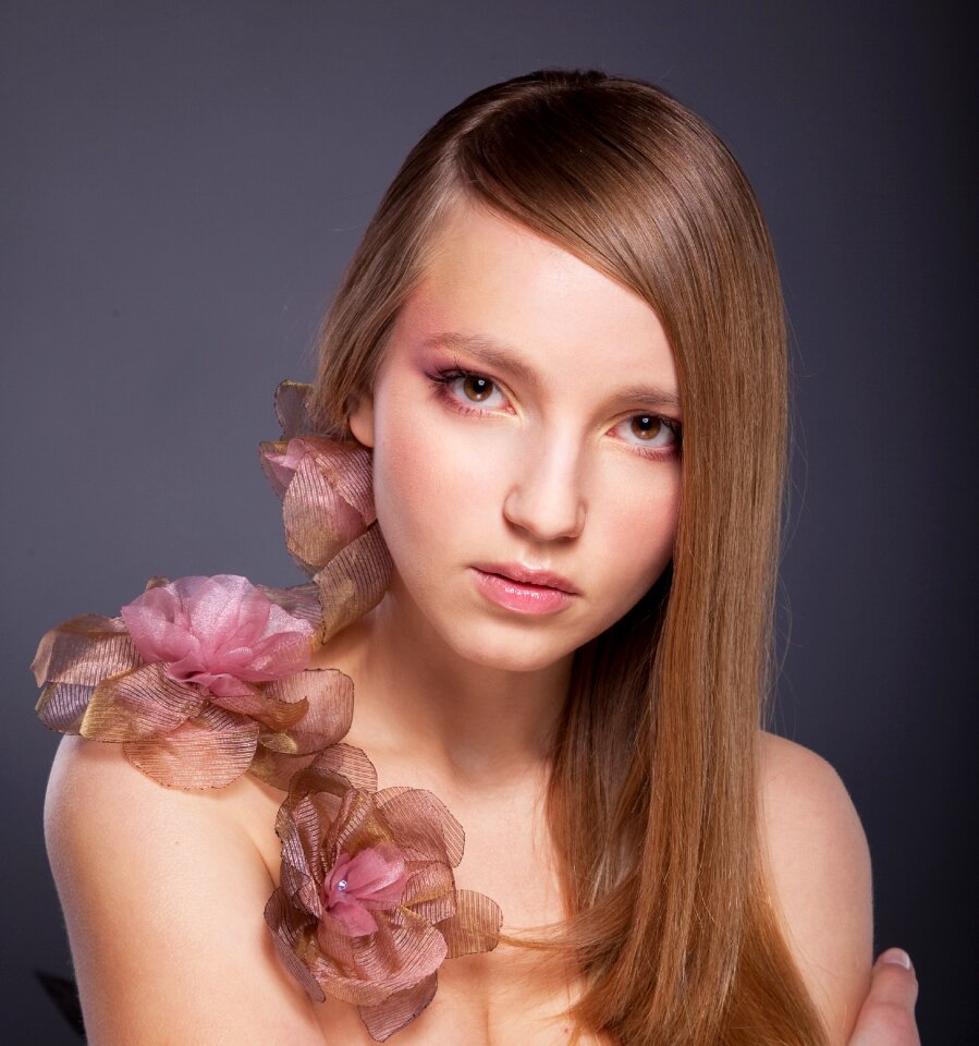 Woman girl portrait