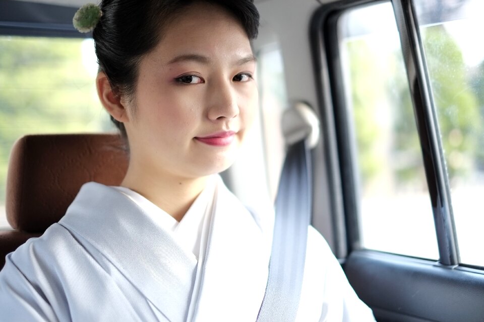 Woman portrait kimono