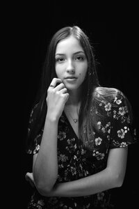 Woman girl portrait