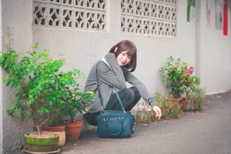 Woman girl portrait