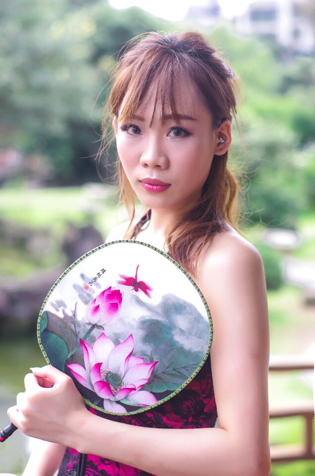 Woman girl portrait