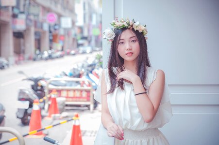 Woman girl portrait