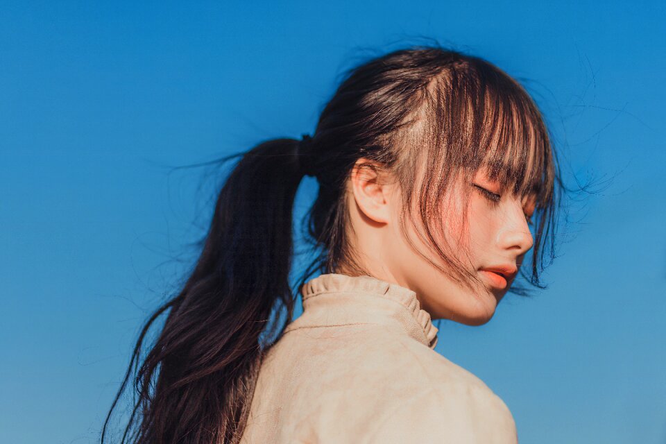Woman girl portrait