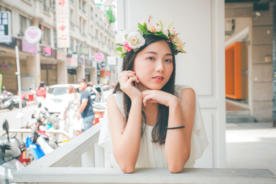 Woman girl portrait
