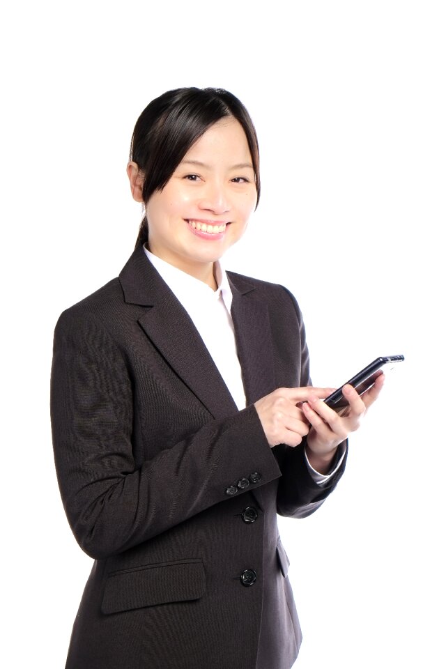 Business woman phone