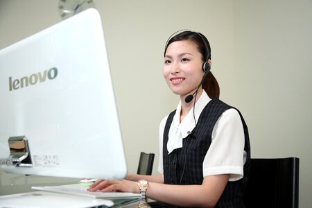 Customer service woman