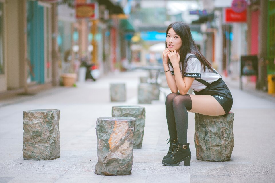 Woman girl portrait