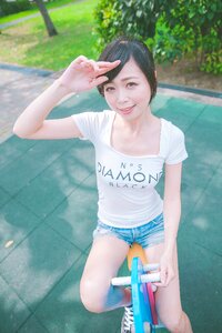 Woman girl spring rider