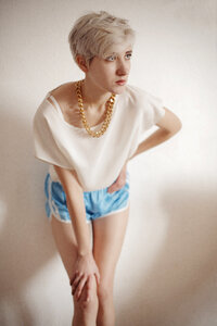 Woman girl portrait