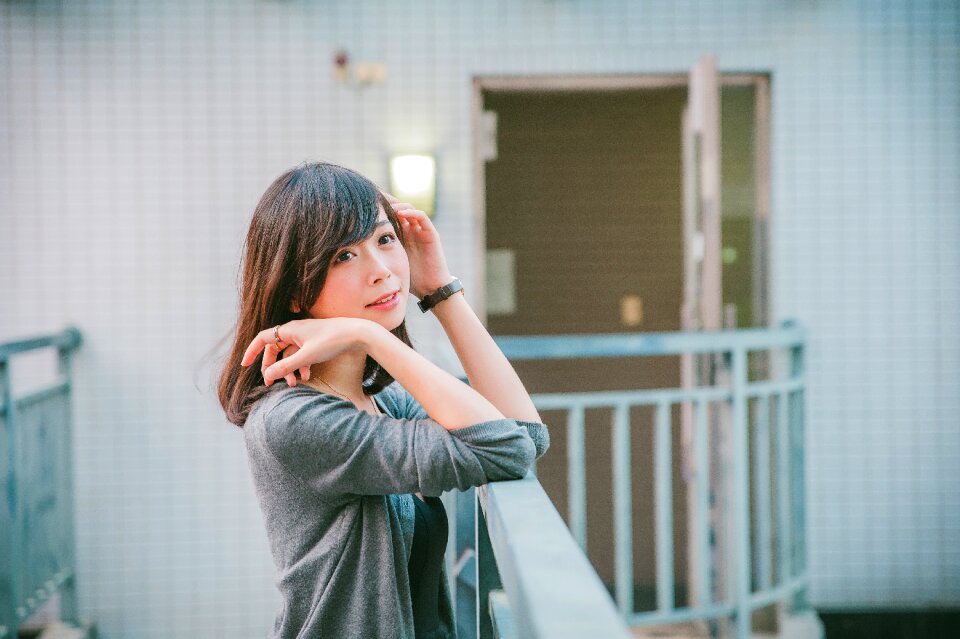 Woman girl portrait