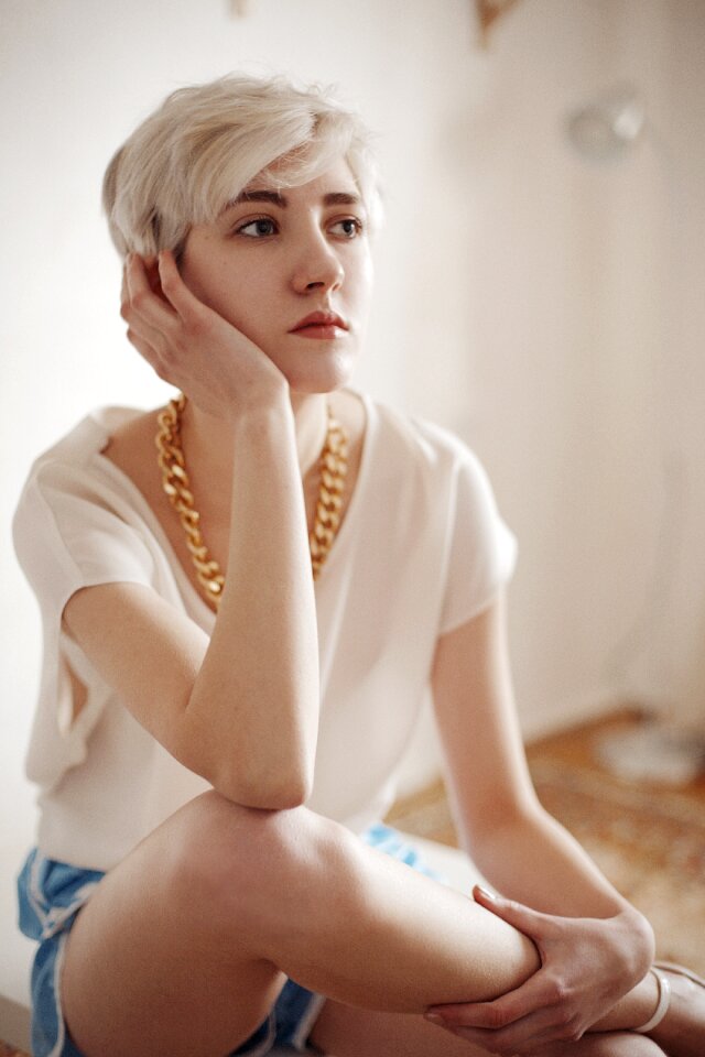 Woman girl portrait