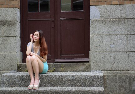 Woman girl portrait