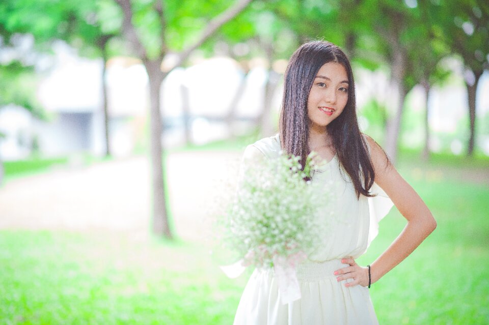 Woman girl portrait