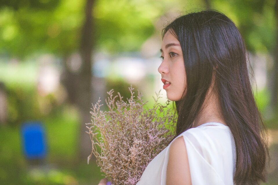 Woman girl portrait