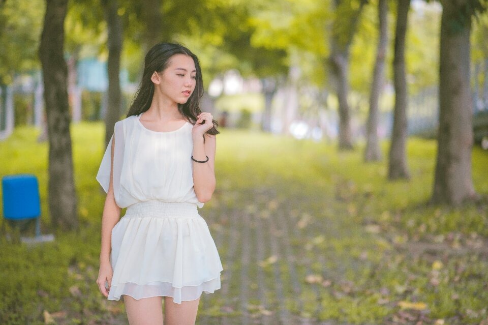 Woman girl portrait