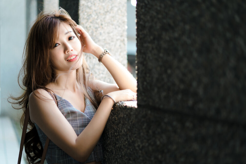 Woman girl portrait