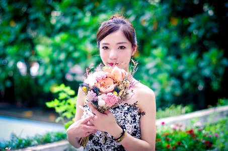 Bride wedding dress woman photo